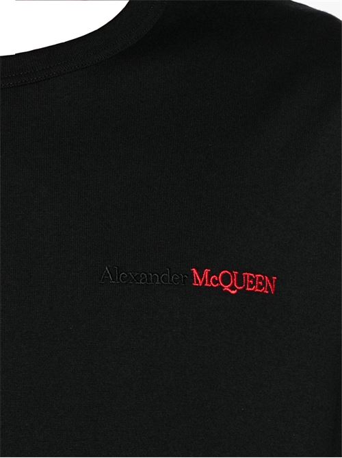 T-shirt con ricamo ALEXANDER MCQUEEN | 776281QXAAB0569